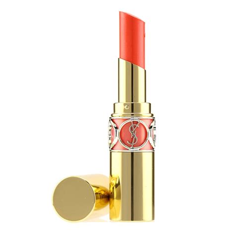 ysl rouge volupte shine 14 corail in touch swatch|ysl rouge volupte shine reviews.